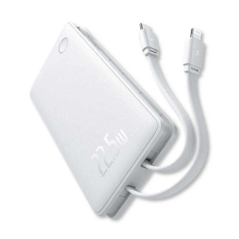Carregador Portátil PowerBank Turbo 22.5W Airpow Lite 10.000mAh - Branco - Baseus