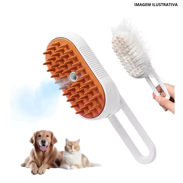 ESCOVA ELÉTRICA DE PELOS P/ CÃES E GATOS BM-F1195